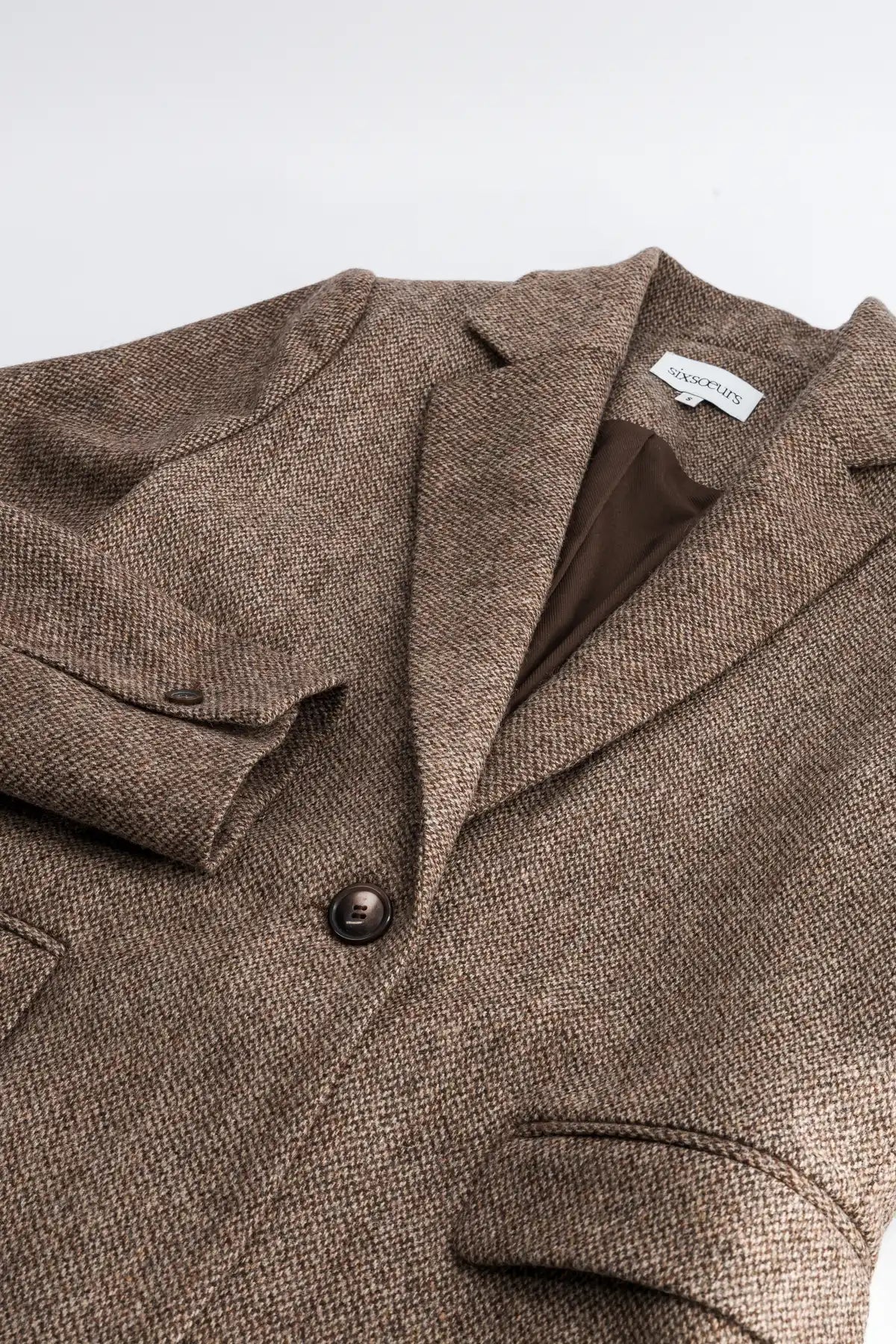 blazer femme marron aron