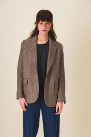 blazer femme marron aron