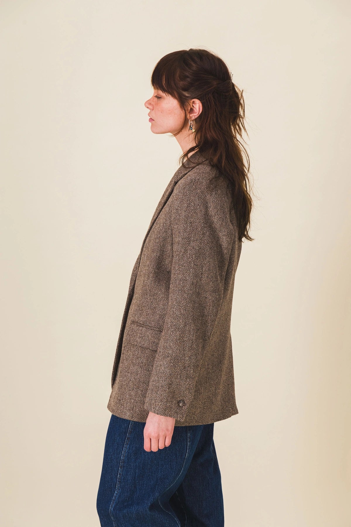 blazer femme marron aron