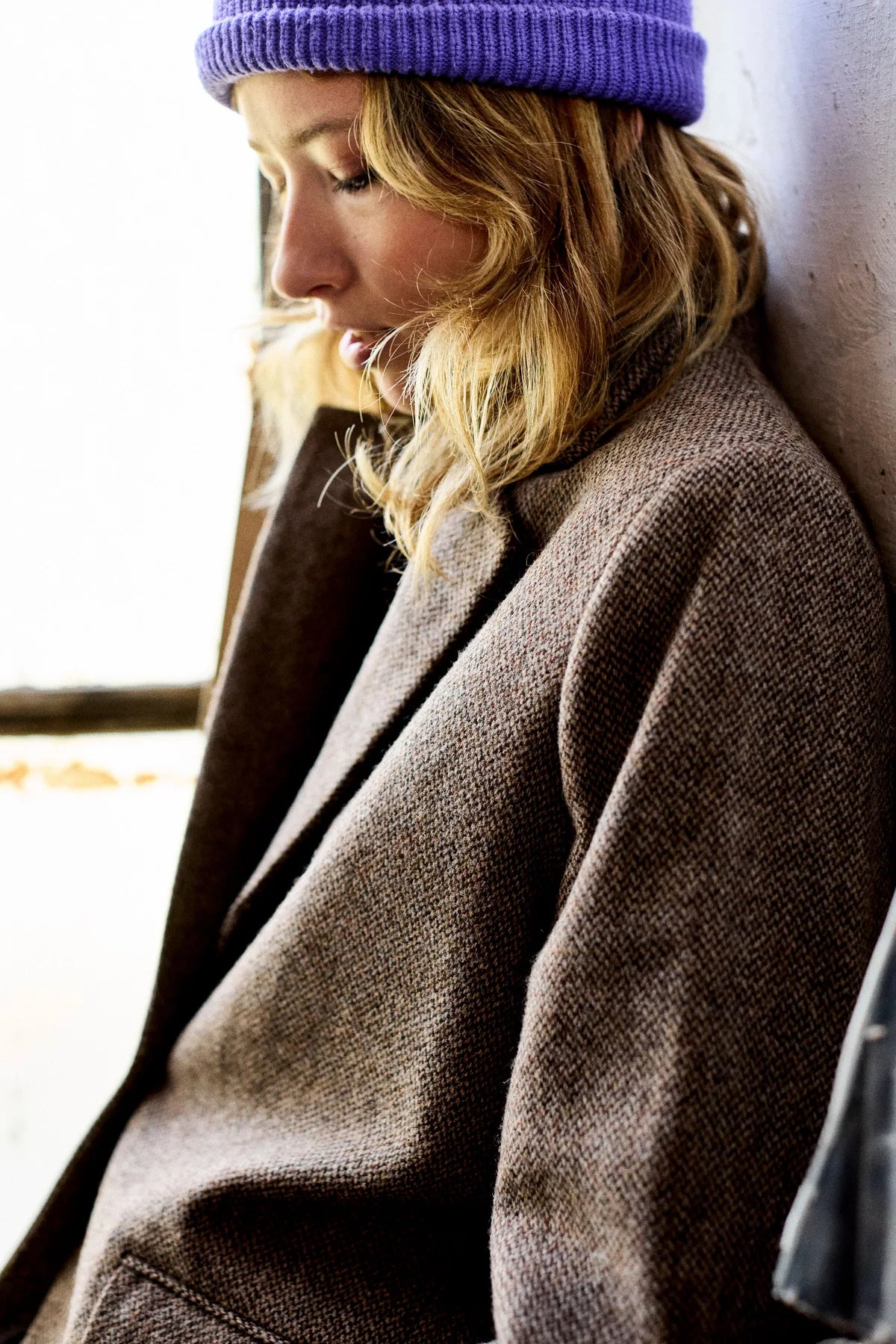 blazer femme marron aron