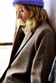 blazer femme marron aron