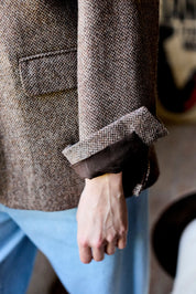 blazer femme marron aron