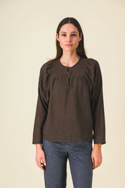 blouse kaki olivette