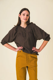 blouse kaki olivette