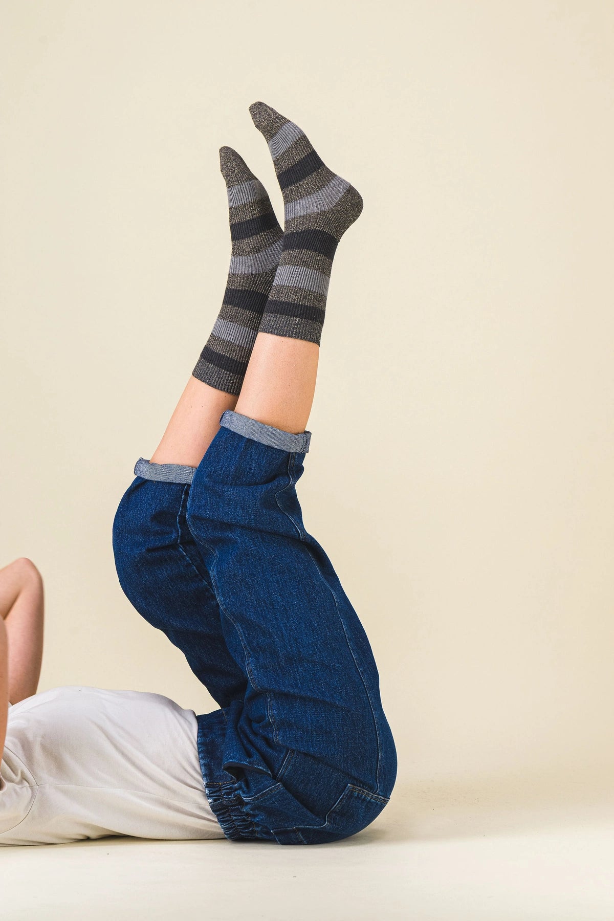 chaussettes rayees femme mickey