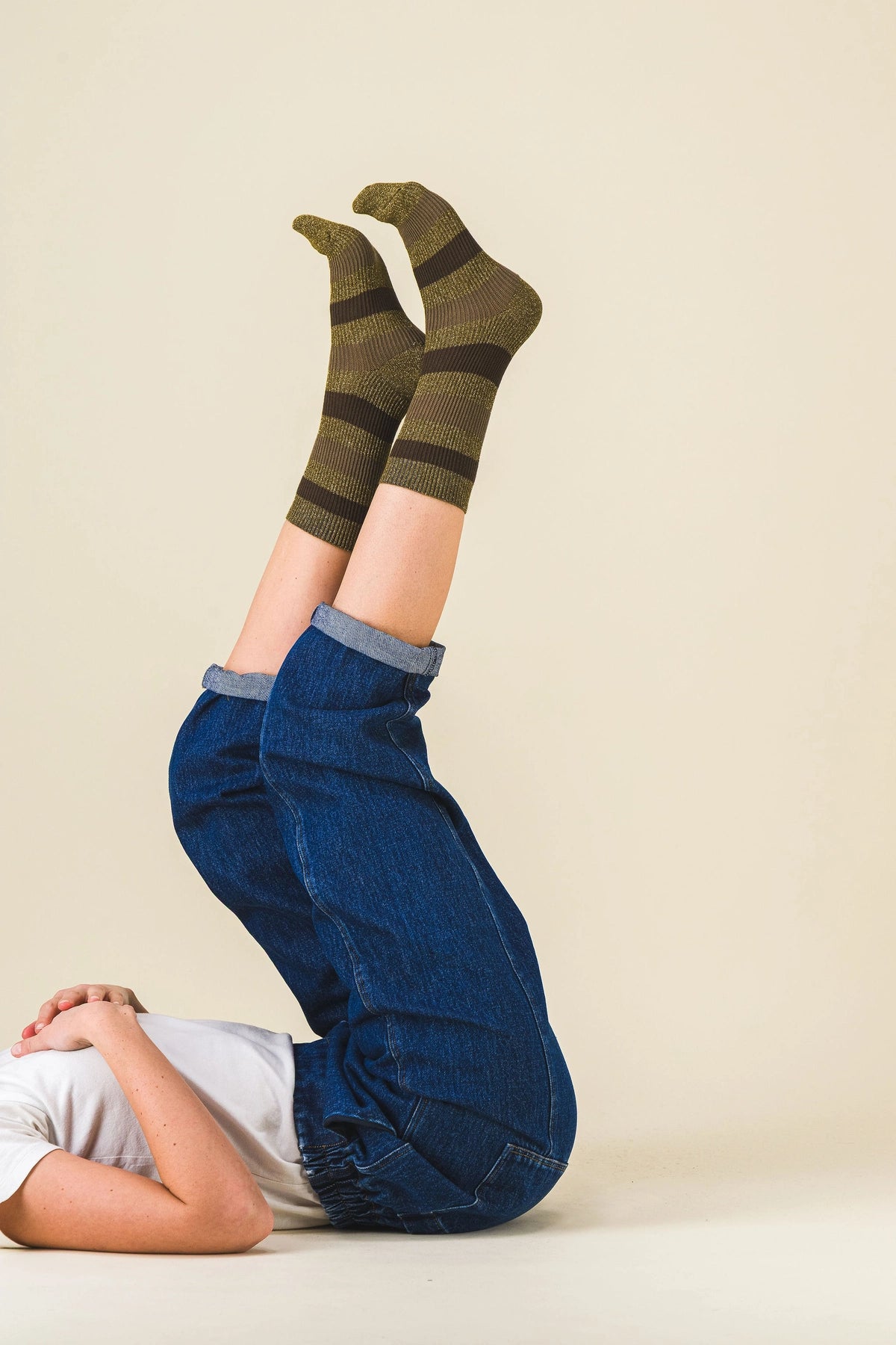 chaussettes rayees femme mouse