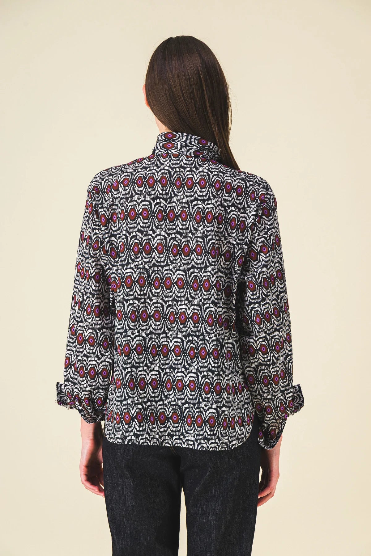 chemise col montant orso