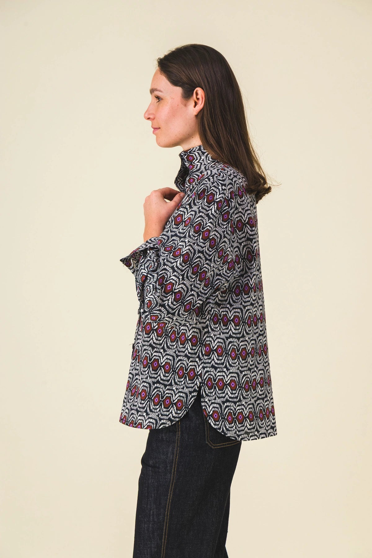 chemise col montant orso