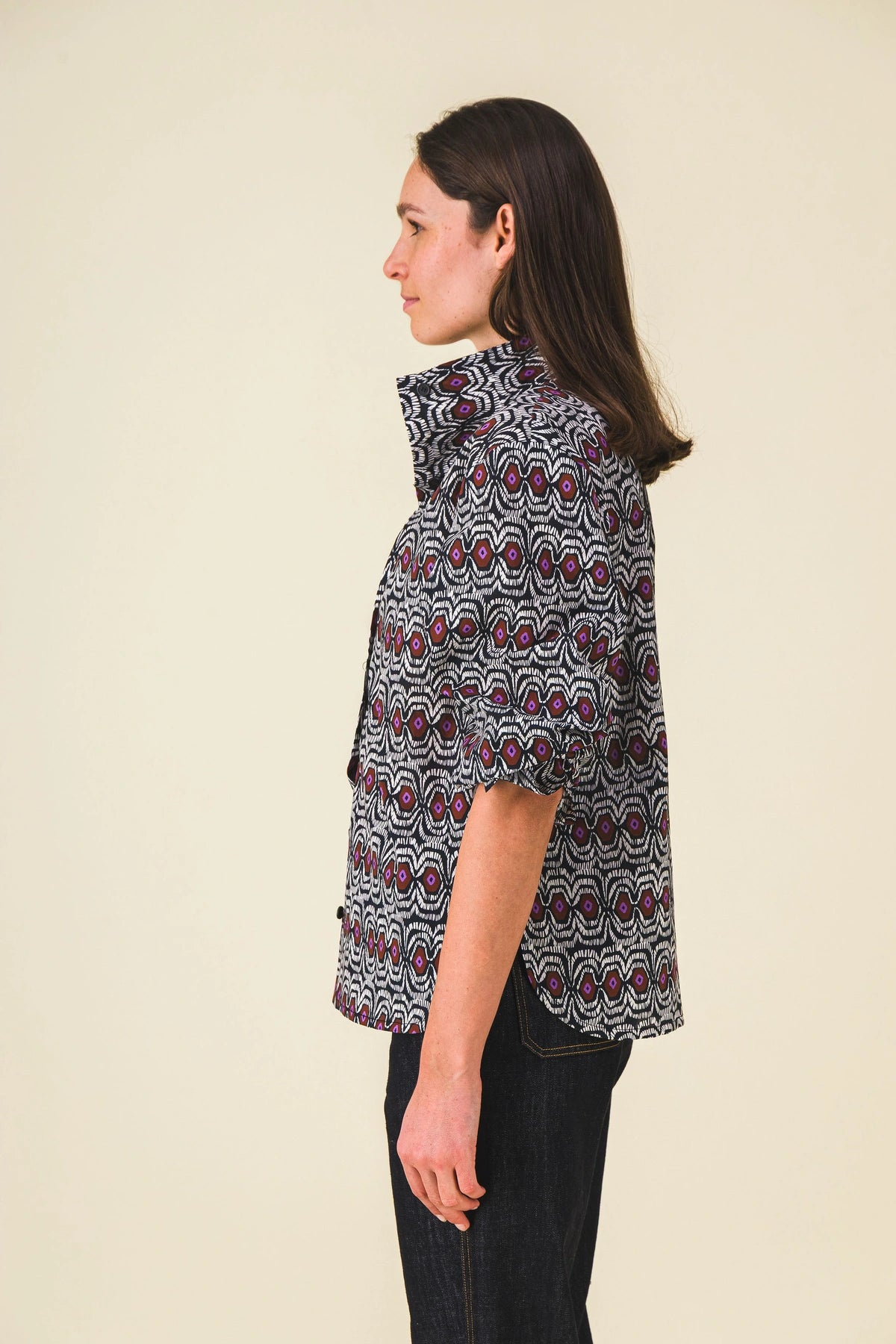 chemise col montant orso