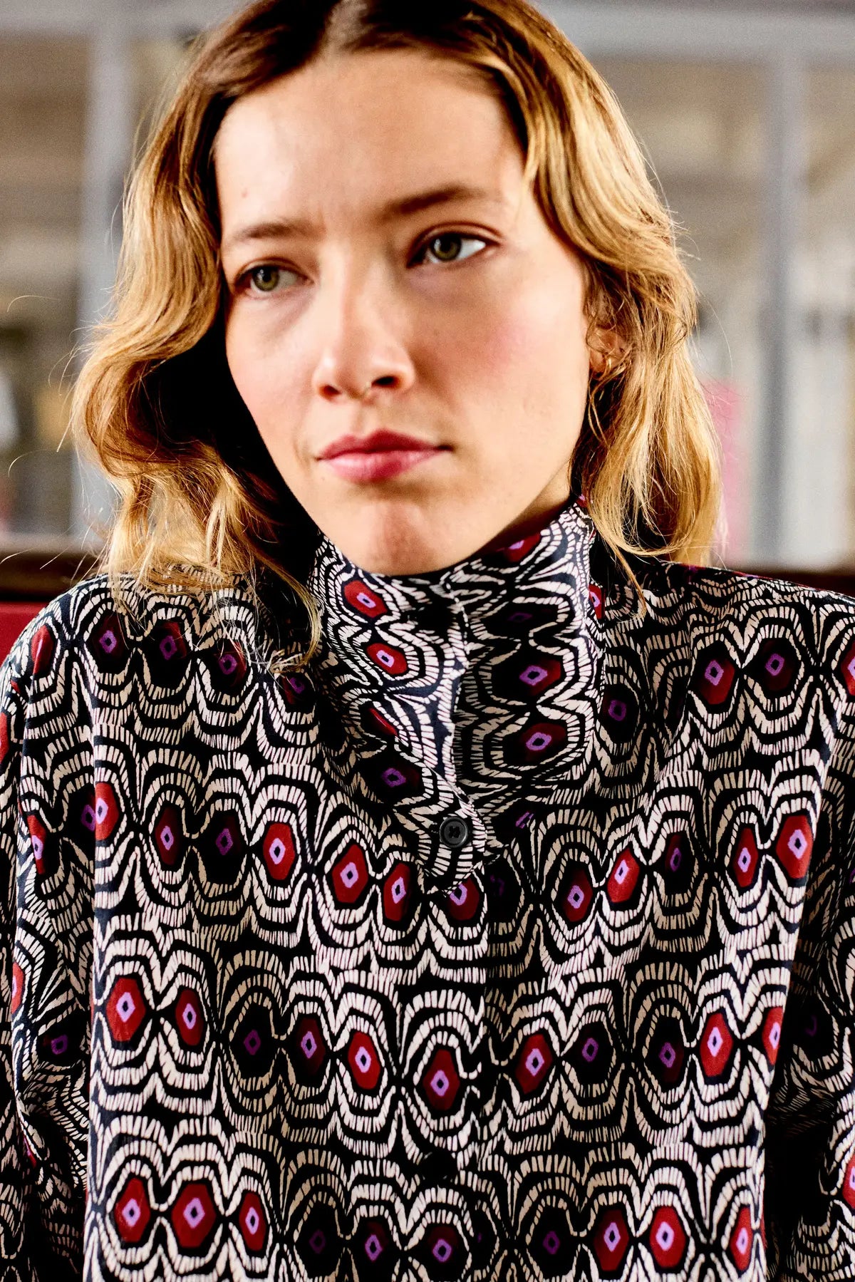 chemise col montant orso