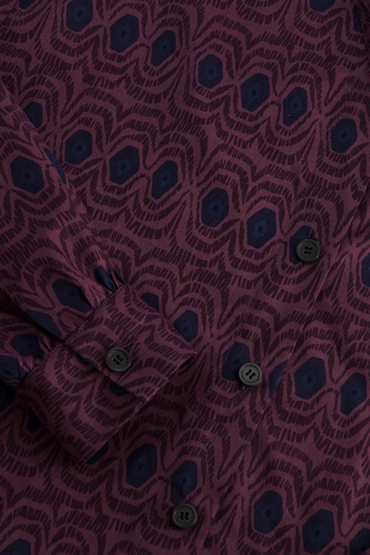 chemise col montant plume