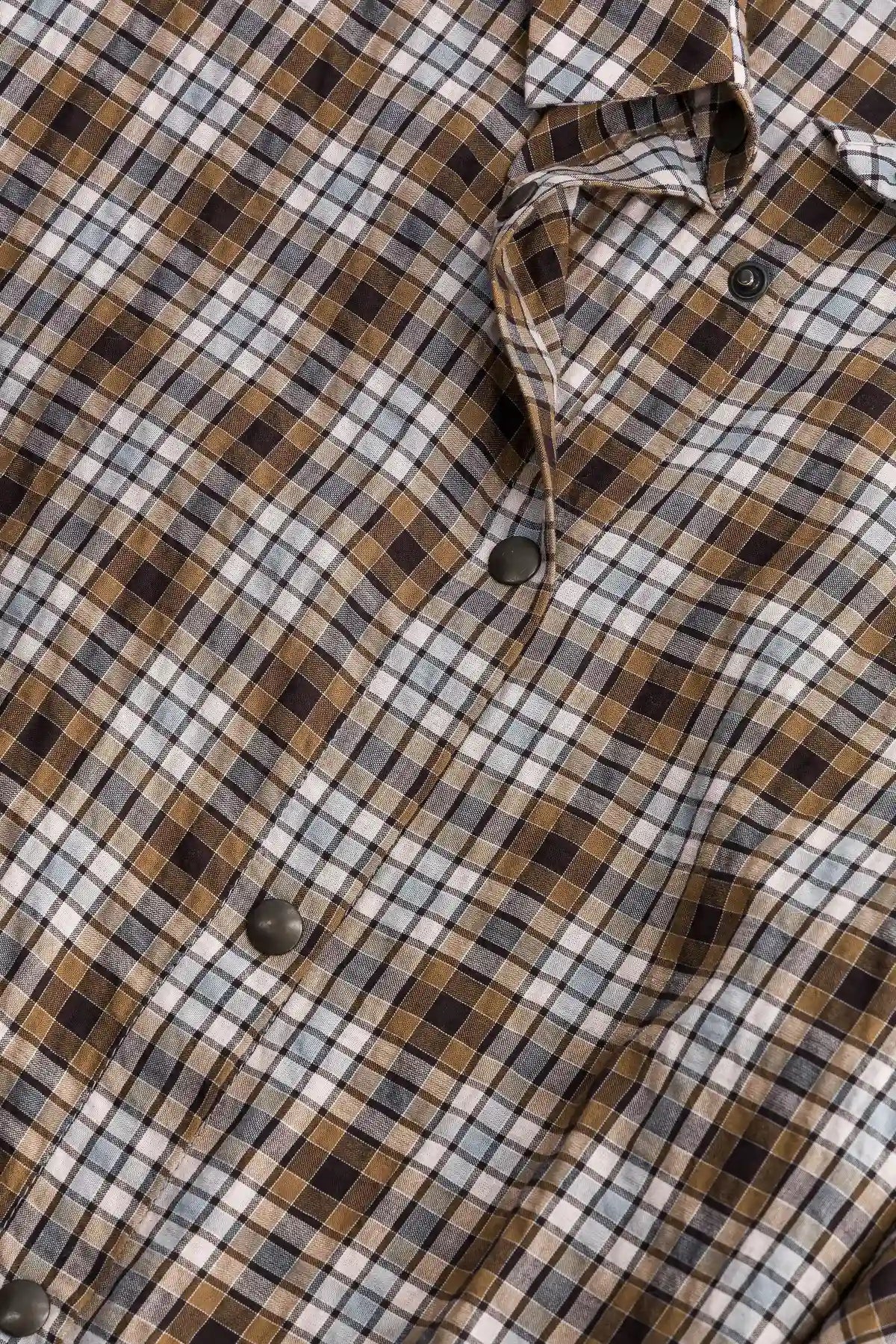 chemise femme carreaux marron neil