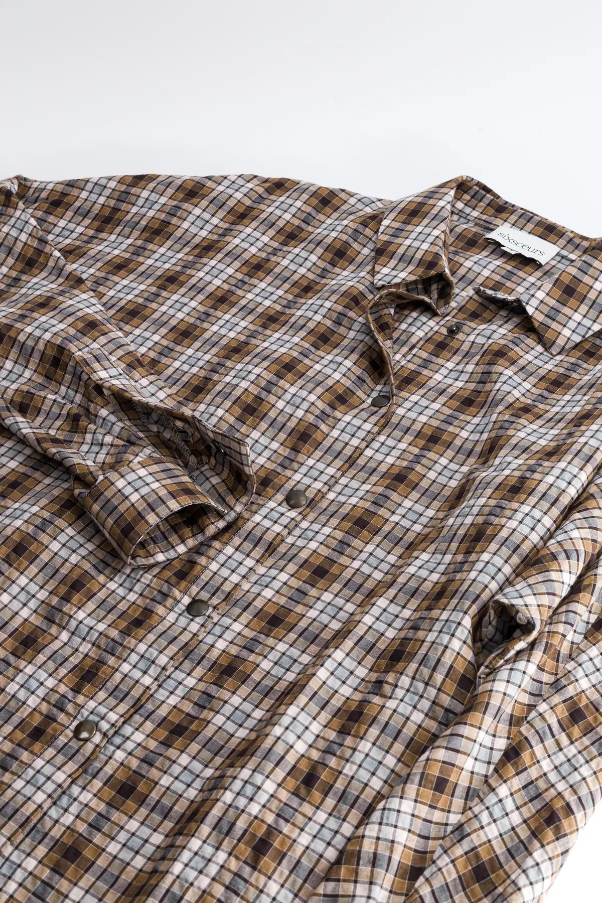 chemise femme carreaux marron neil