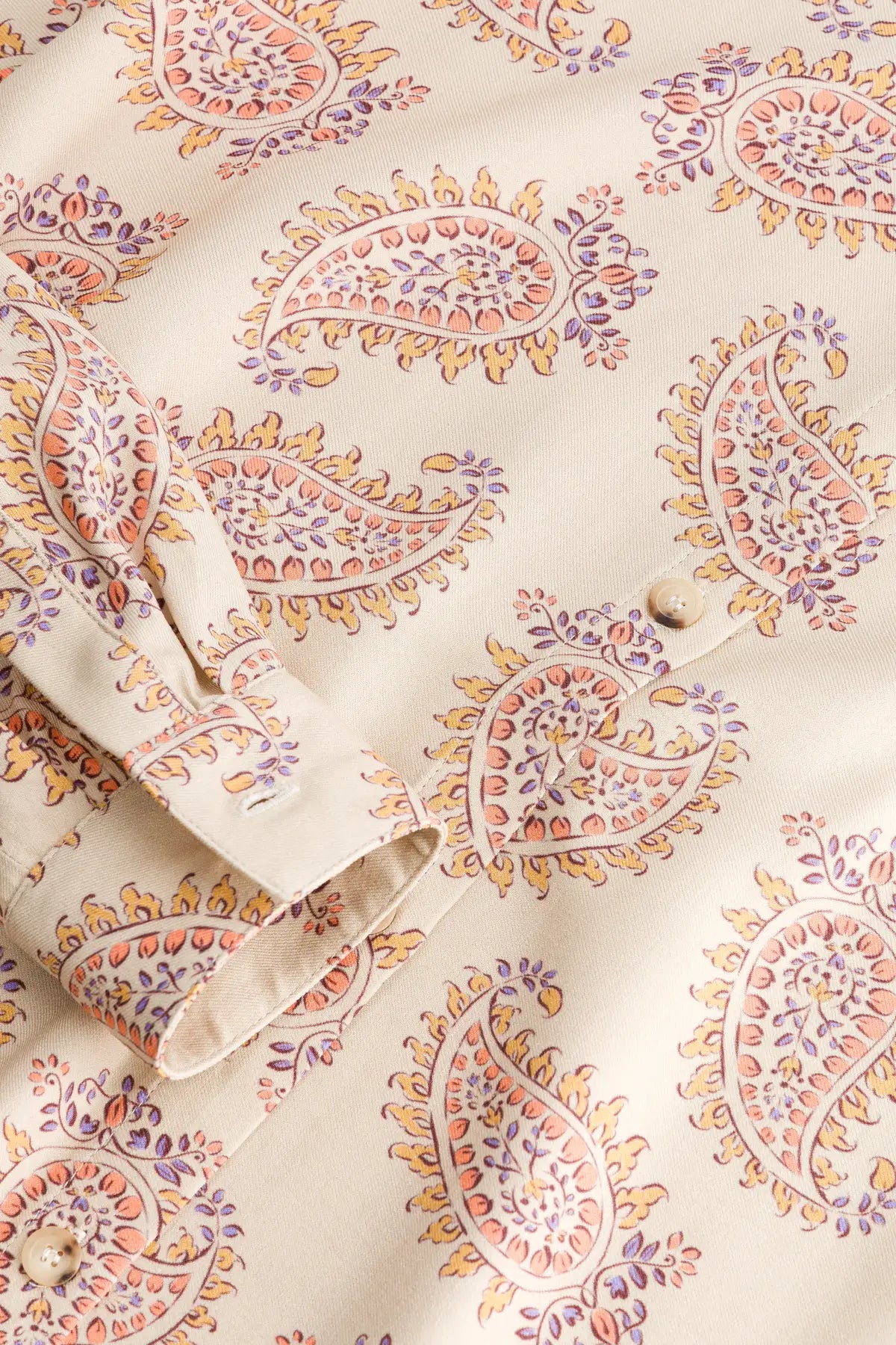 chemise femme imprime ecru stecy