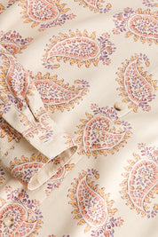 chemise femme imprime ecru stecy