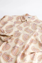 chemise femme imprime ecru stecy