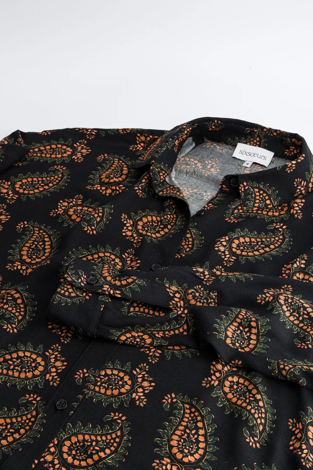 chemise femme imprime noir philippa