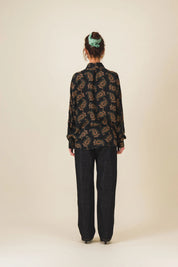 chemise femme imprime noir philippa