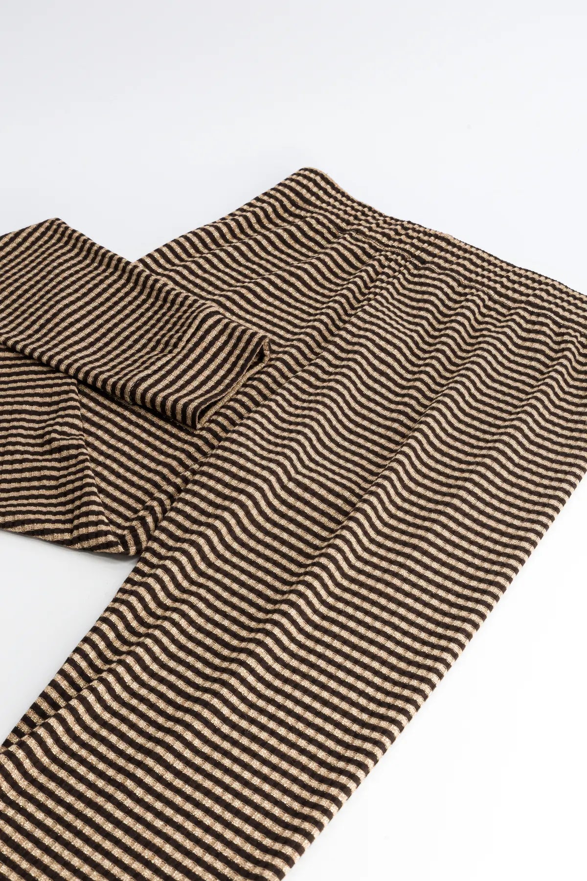 legging rayures marron pimprenelle