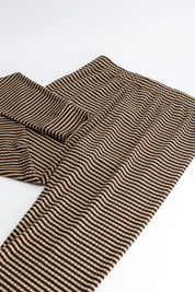 legging rayures marron pimprenelle