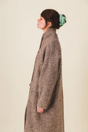 manteau femme laine marron georgia