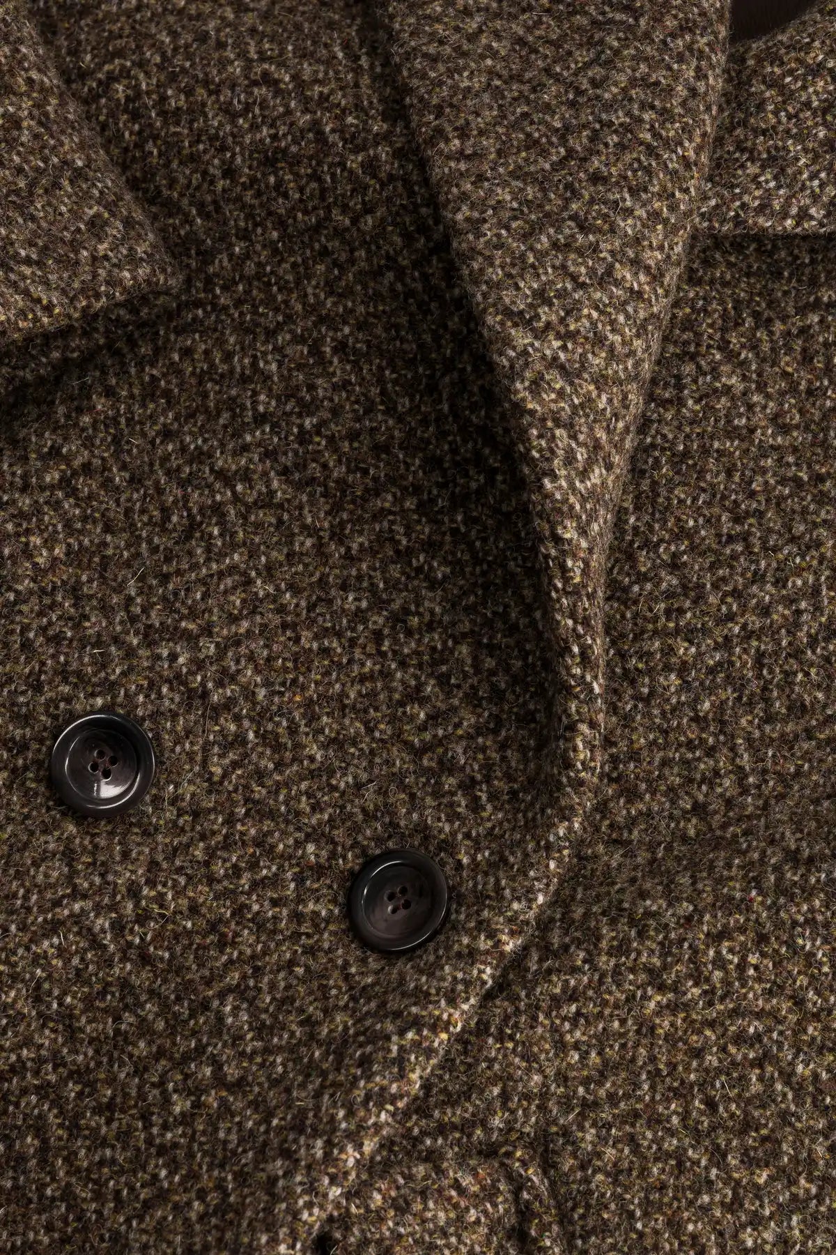 manteau femme long laine marron double boutonnage josue