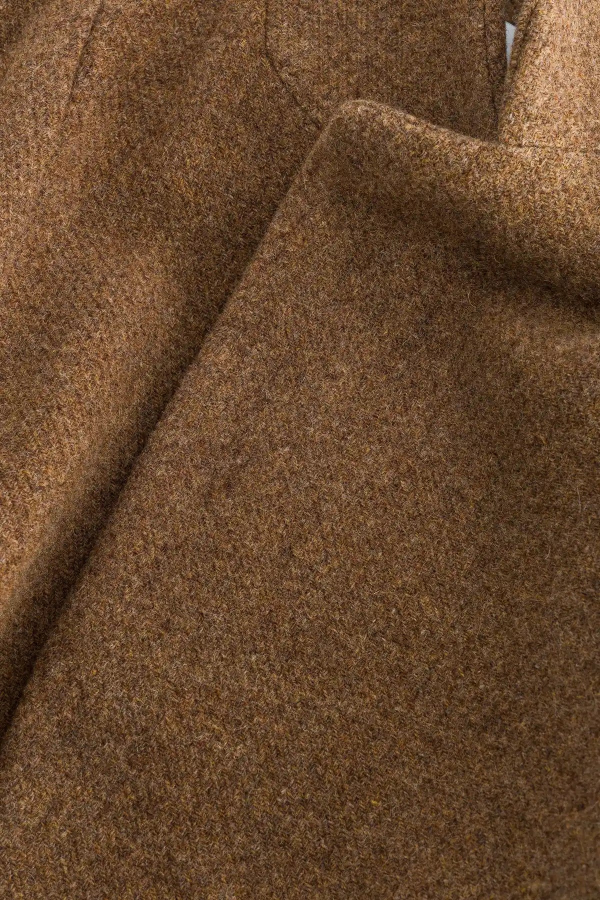 manteau femme long laine marron horace