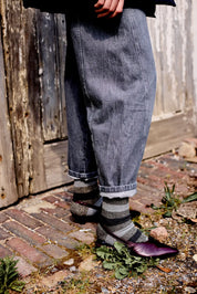 chaussettes rayees femme mickey