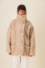 parka femme en moumoute neige