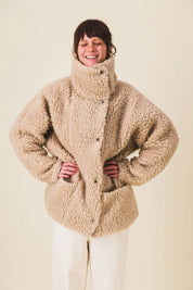 parka femme en moumoute neige