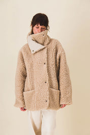 parka femme en moumoute neige