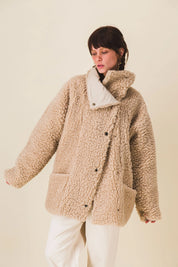 parka femme en moumoute neige