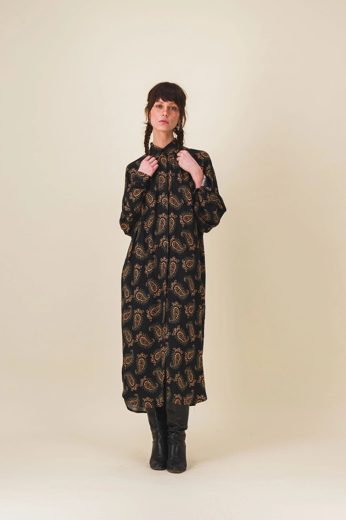 robe longue imprime cachemire patti