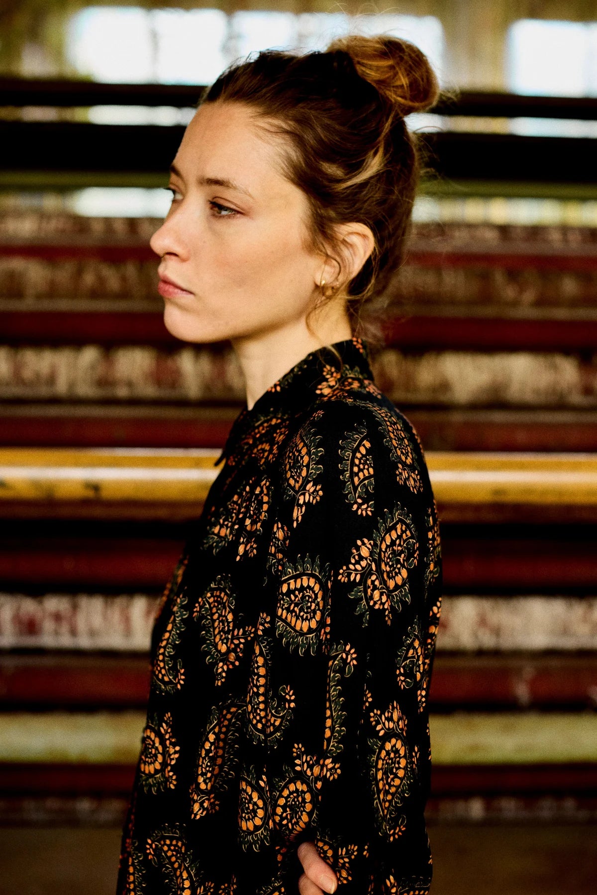 robe longue imprime cachemire patti