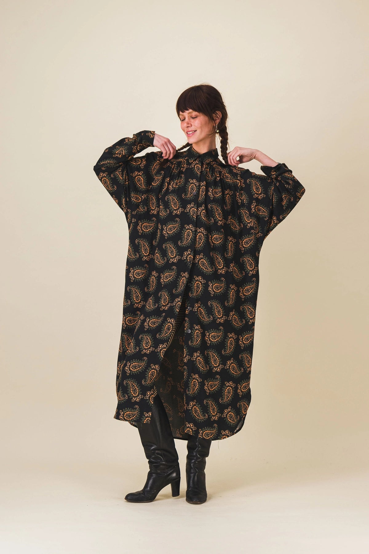 robe longue imprime cachemire patti