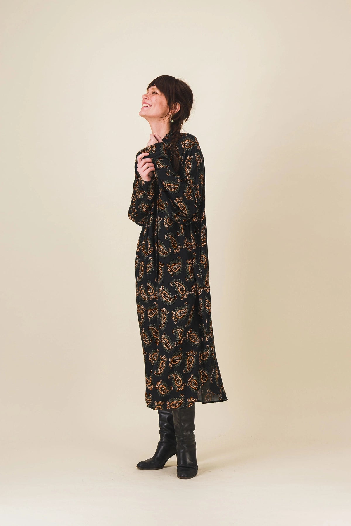 robe longue imprime cachemire patti