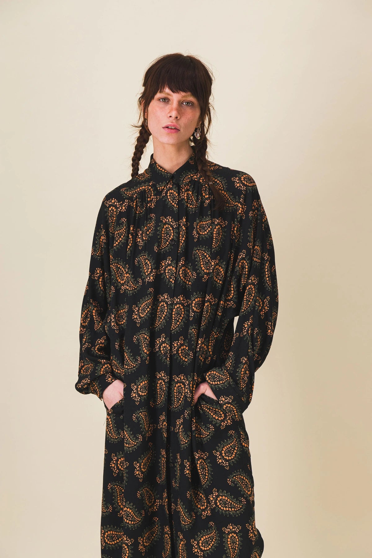 robe longue imprime cachemire patti