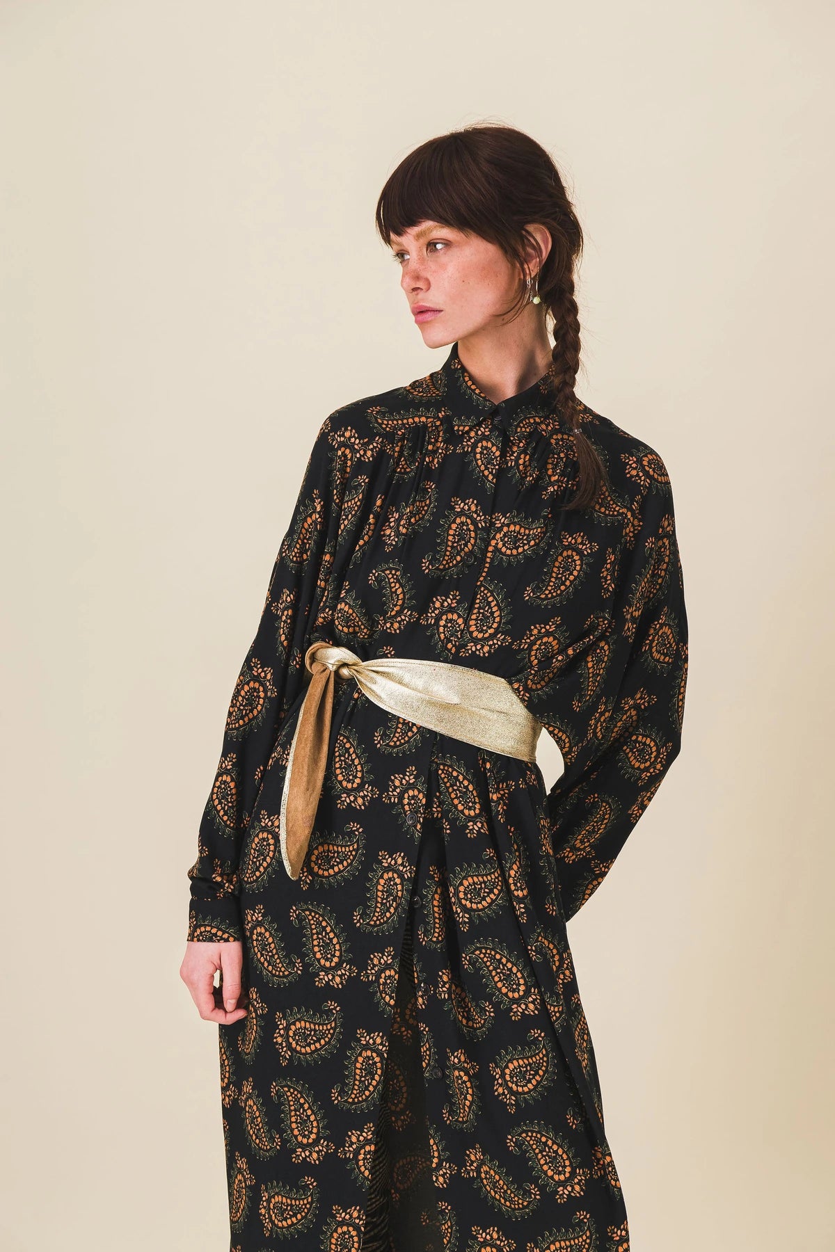 robe longue imprime cachemire patti