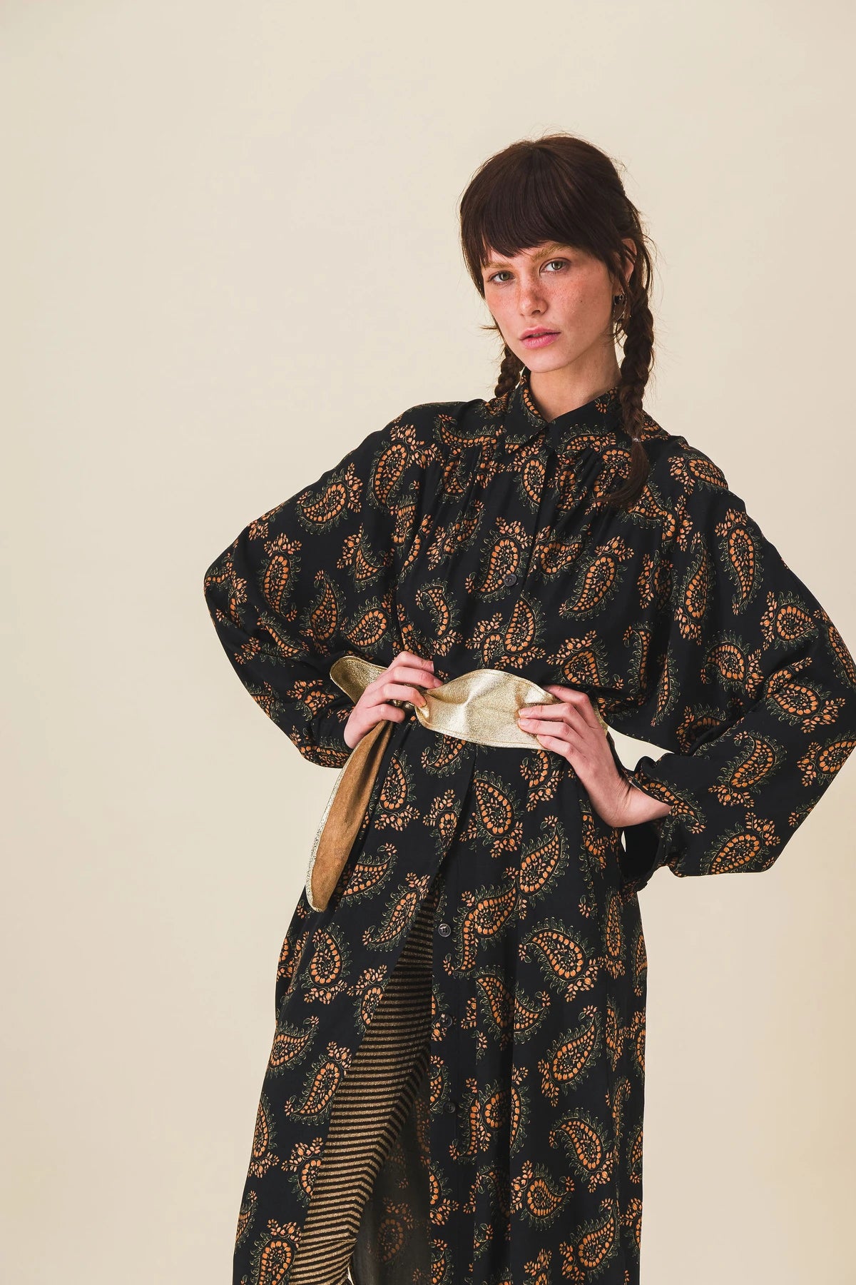 robe longue imprime cachemire patti