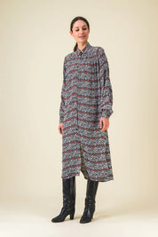 robe longue imprime prunelle