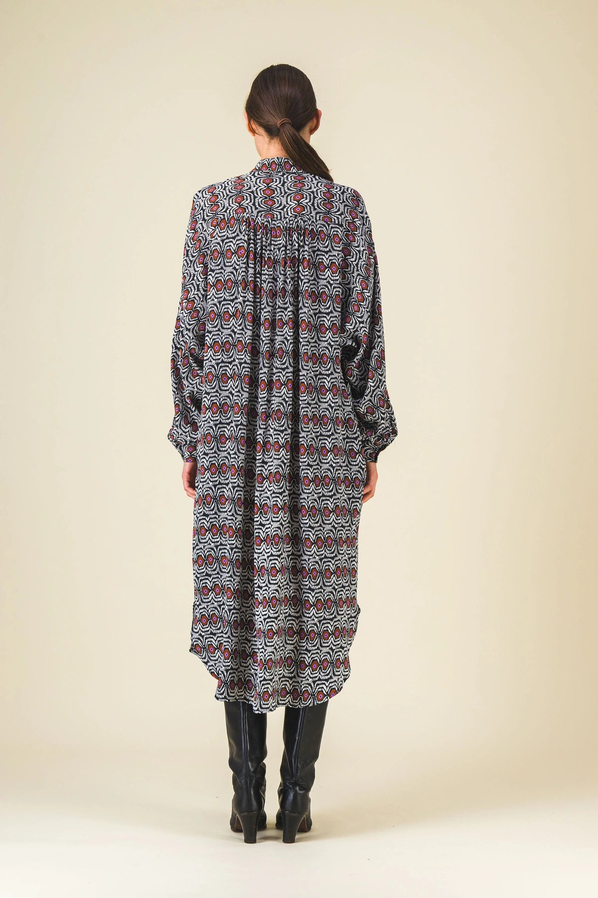 robe longue imprime prunelle