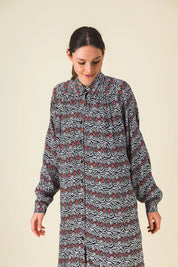 robe longue imprime prunelle