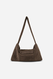 sac besace femme velours gris polly