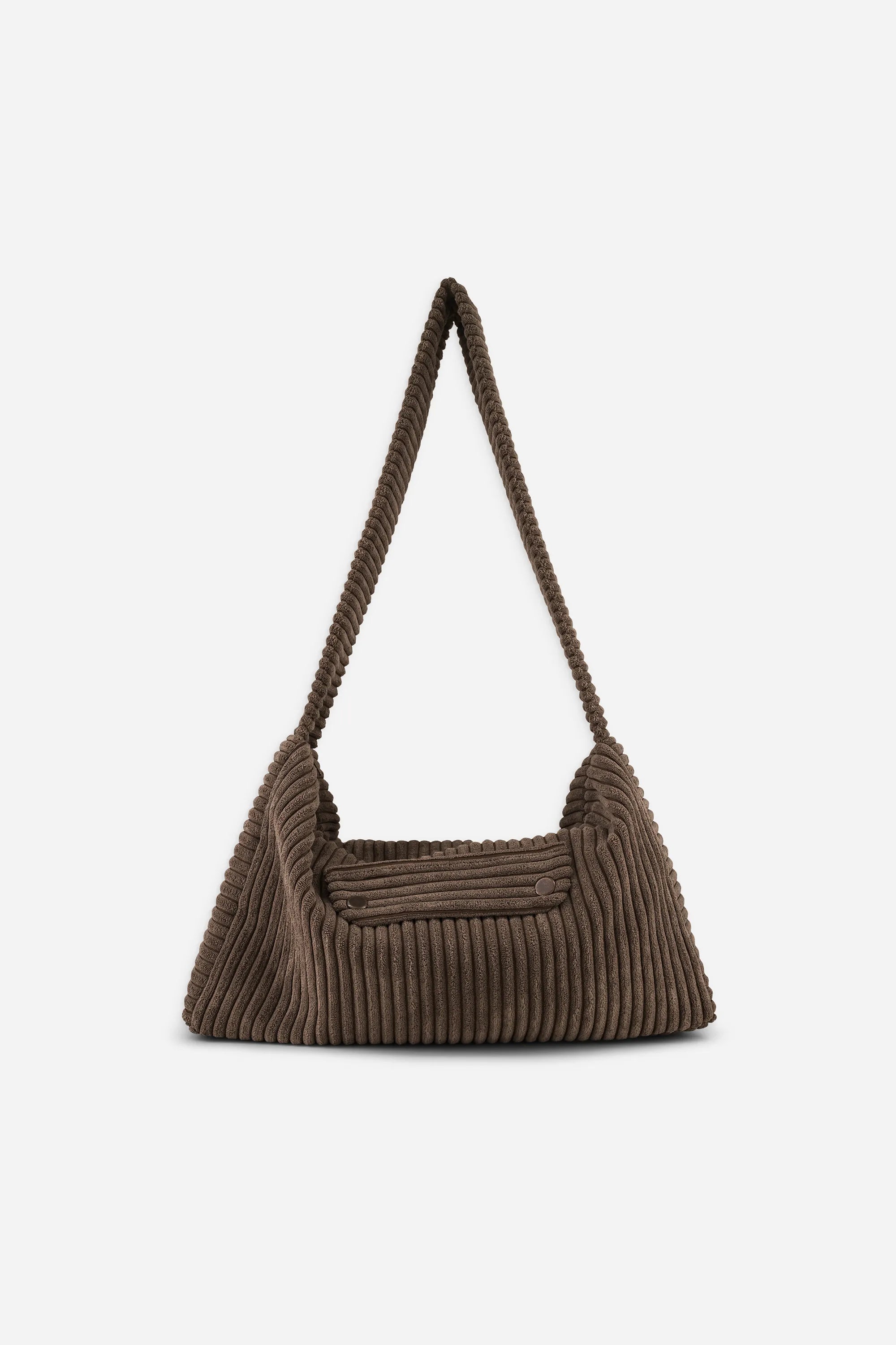 sac besace femme velours gris polly
