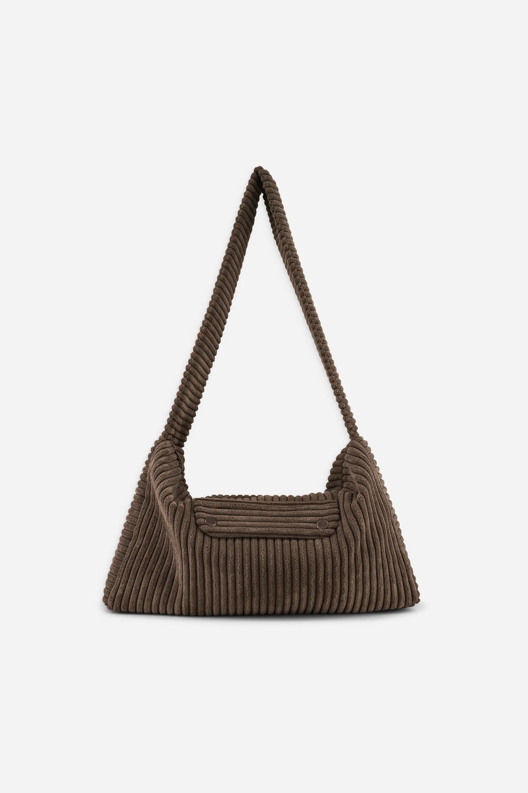 sac besace femme velours gris polly
