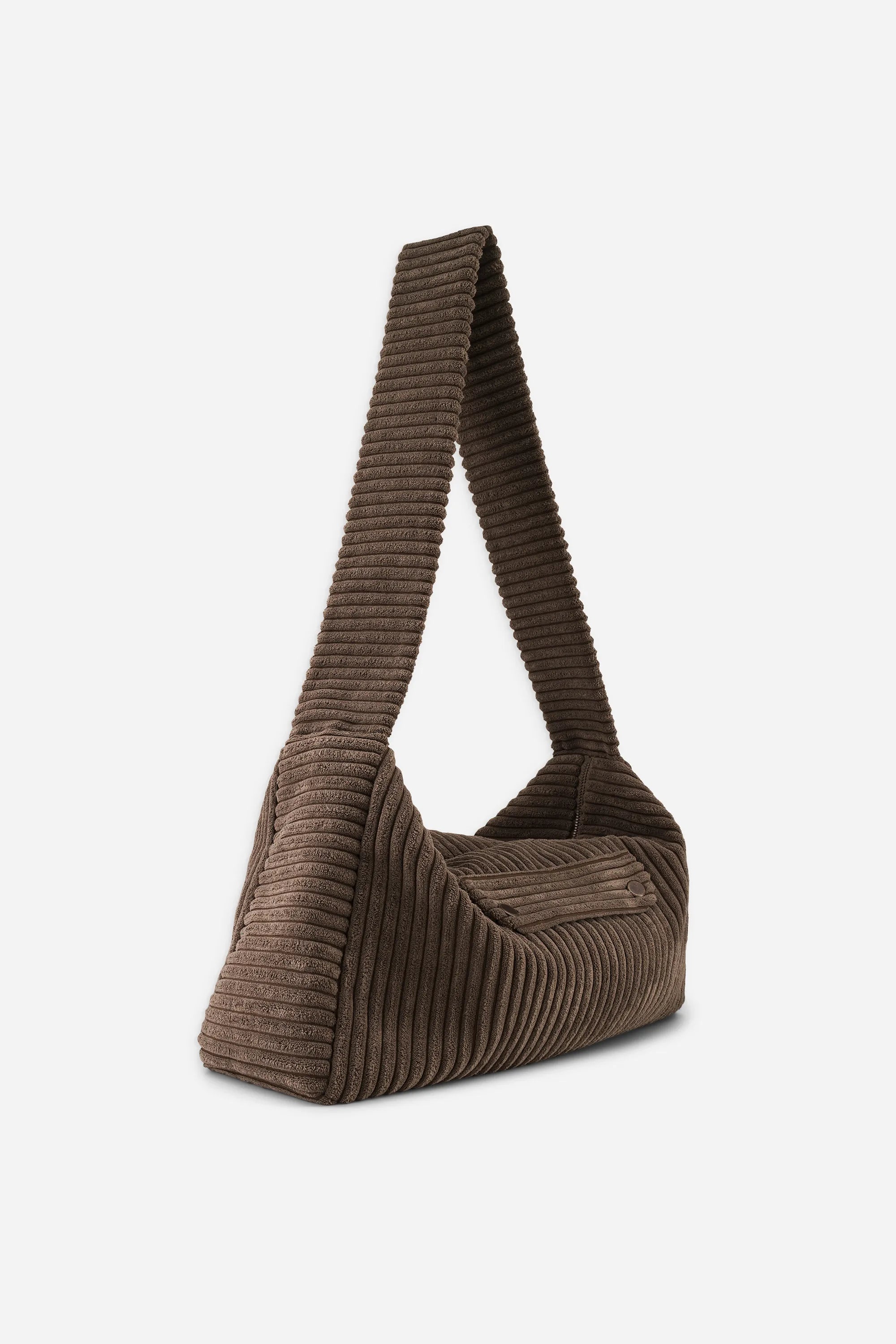 sac besace femme velours gris polly