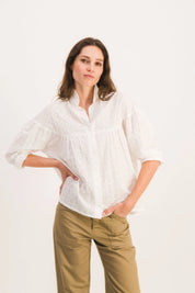 BLOUSE SIMONE BRODERIES ANGLAISES