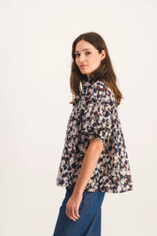 BLOUSE SIMONE BORDEAUX ESQUISSE