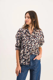 BLOUSE SIMONE BORDEAUX ESQUISSE