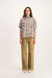 BLOUSE SIMONE KAKI ESQUISSE